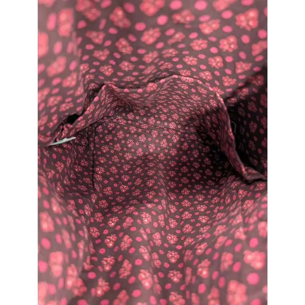 Vera Bradley Retired Mesa Red Pattern Drawstring Backback Bandana Print Festival